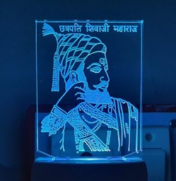 Picture of Chatrapati Shivaji Maharaj Night Lamp | RGB 7 Colors | Auto Colour Changing
